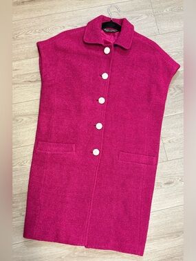 Paul Smith Black Label Mid Length Wool Sleeveless Coat
